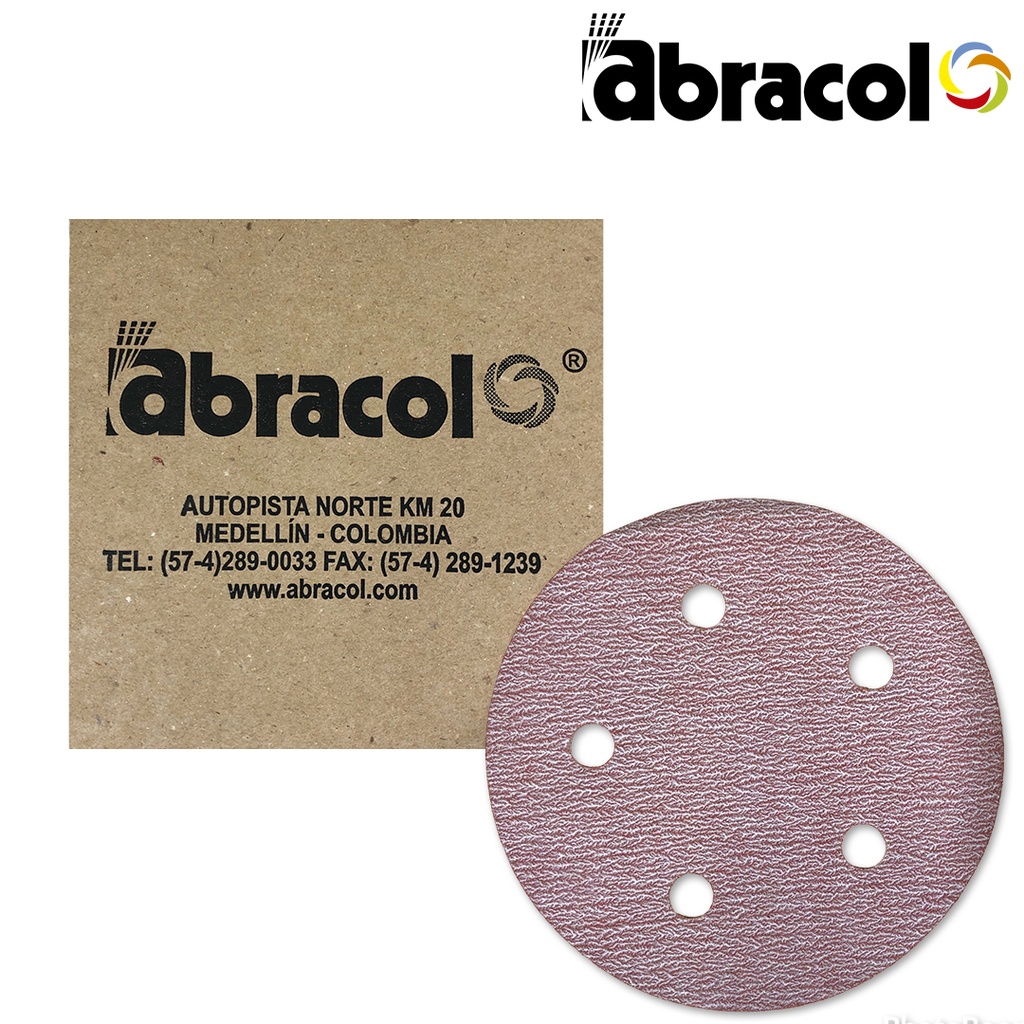 ABRAMAGIC ROJO GRANO 320 x 5" ABRACOL 0-366
