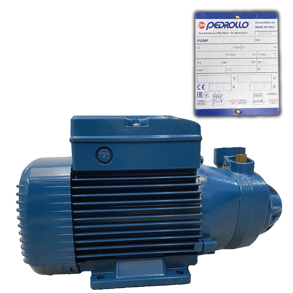 BOMBA PERIFERICA PKM100 1 1/2" HP PEDROLLO 0-587