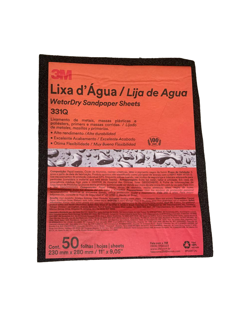 LIJA GRANO 180 3M (BRASIL) 0-598