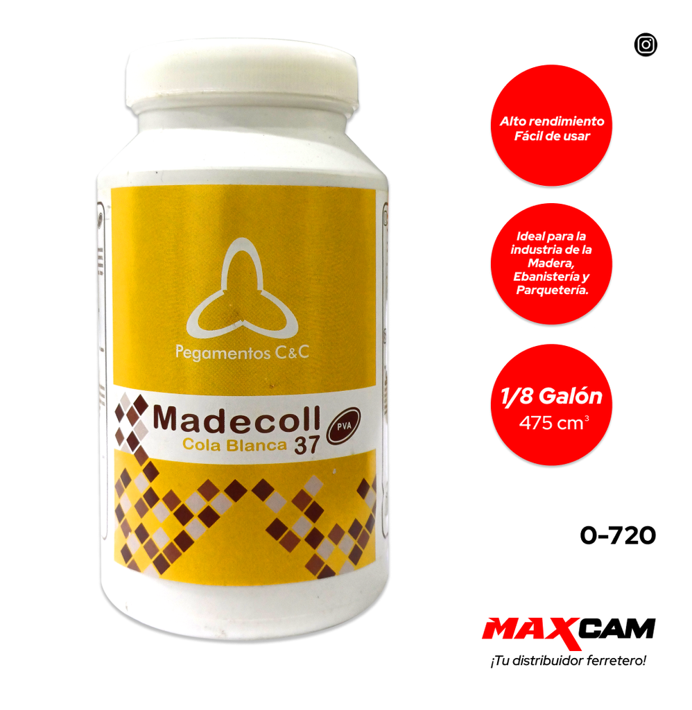 COLA BLANCA MADECOLL 37 x 1/8 GLN COUTTENYE 0-720