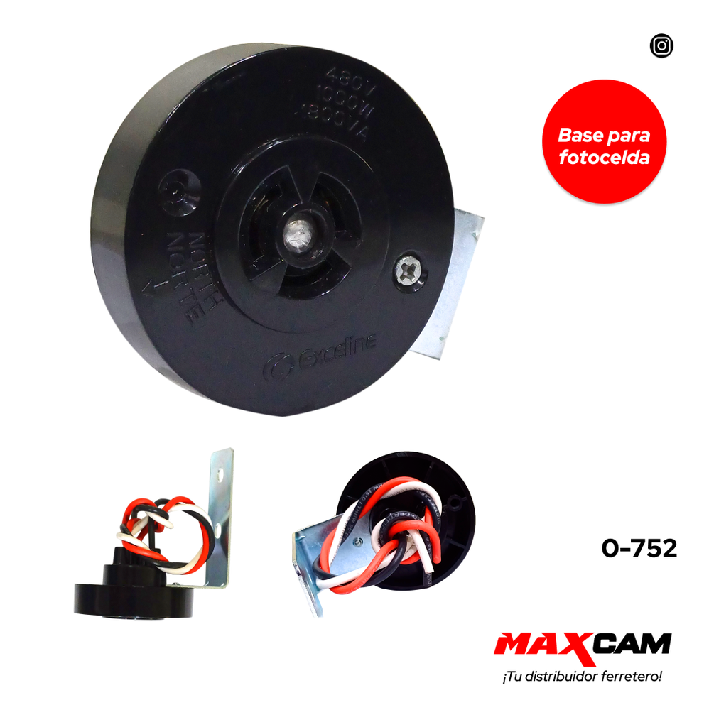 BASE PARA FOTOCELDA STANDAR EXCELINE 0-752