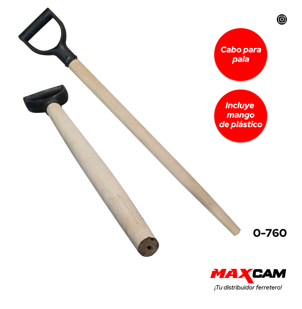 CABO PARA PALA CON M/PLAST DE LUCA 0-760