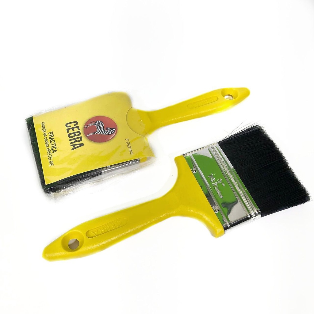 BROCHA AMARILLA 3" CEBRA 1-005