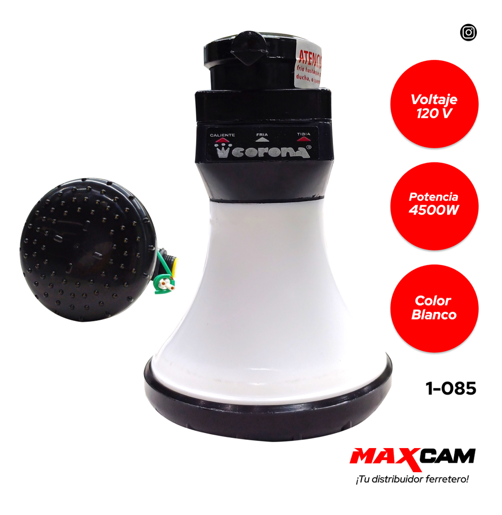 DUCHA CALENTADOR BLANCA CORONA 1-085