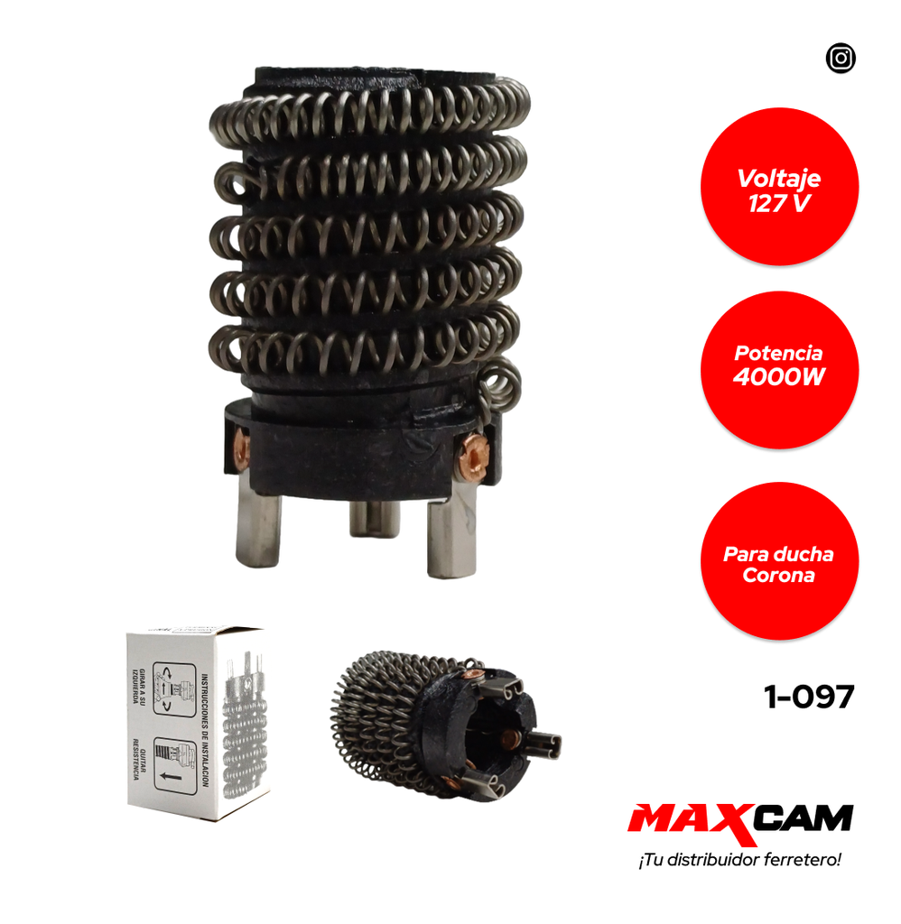 RESISTENCIA P/DUCHA CALENTADOR CORONA 1-097