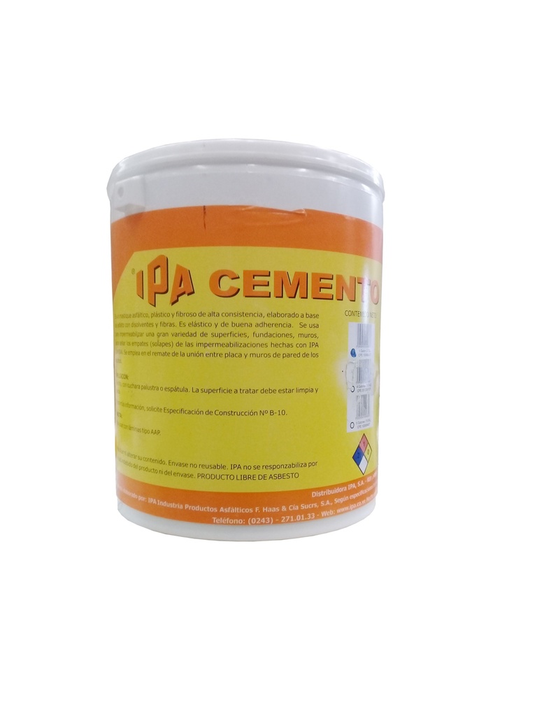 [1-261] CEMENTO PLASTICO x GALON IPA 1-261