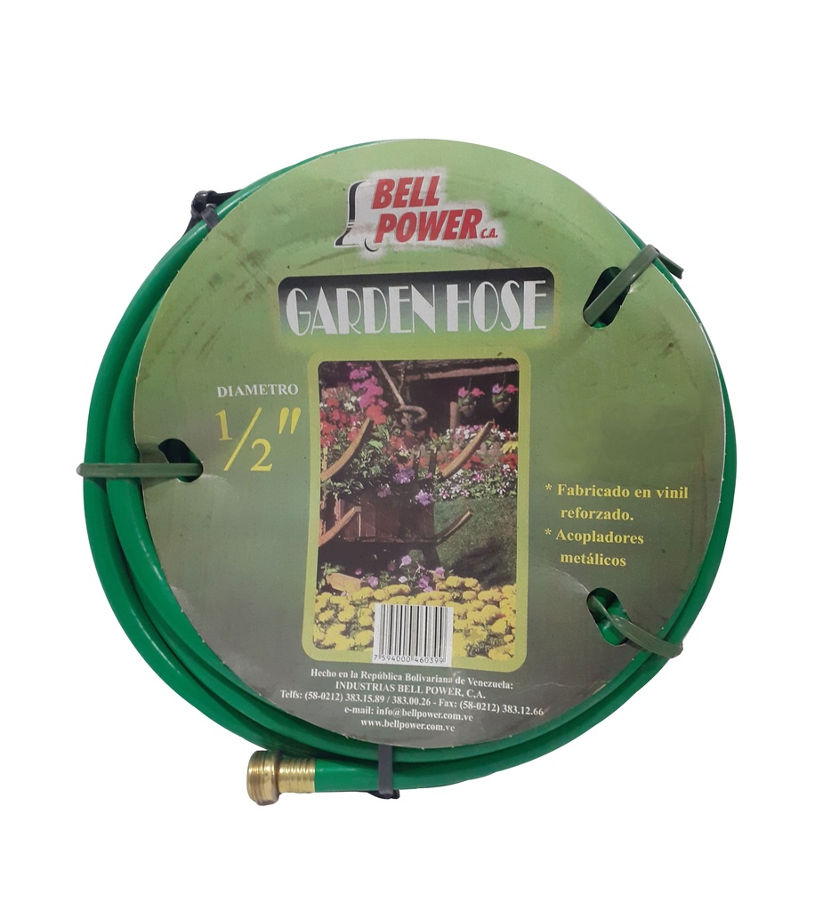 MANGUERA CUL C/CONEX 1/2" x 15 MTS BELL POWER 1-516