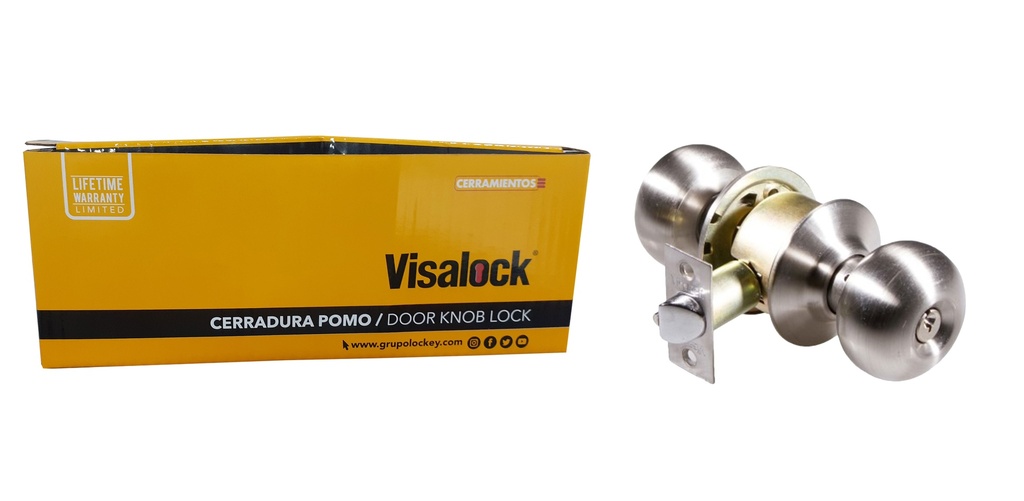 CERRADURA DE POMO DORMITORIO VISALOCK 1-624