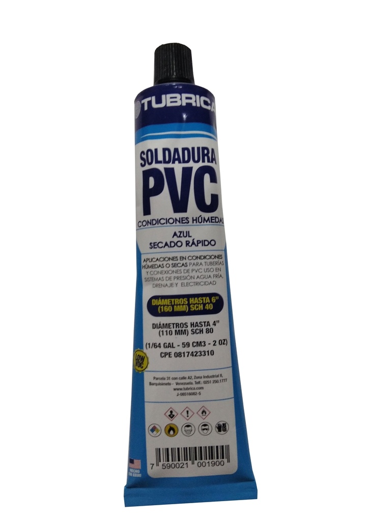 PEGA SOLDAR CONDIC HUM TUBO AZUL 1/64 TUBRICA 1-641
