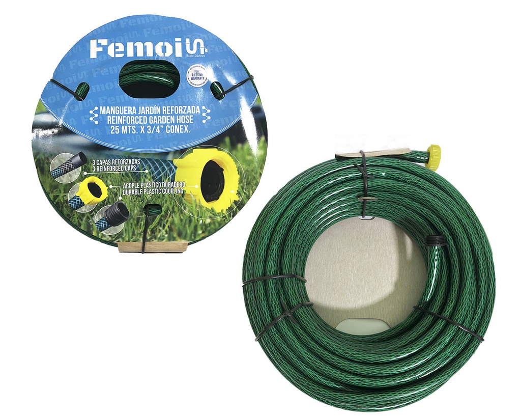 MANGUERA CUL C/CONEX 1/2" x 25 MTS FEMOI 1-665