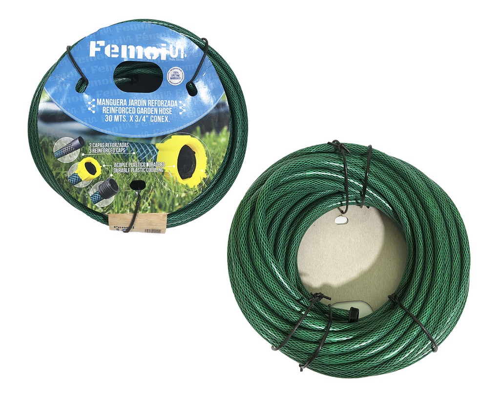 MANGUERA CUL C/CONEX 1/2" x 30 MTS FEMOI 1-666