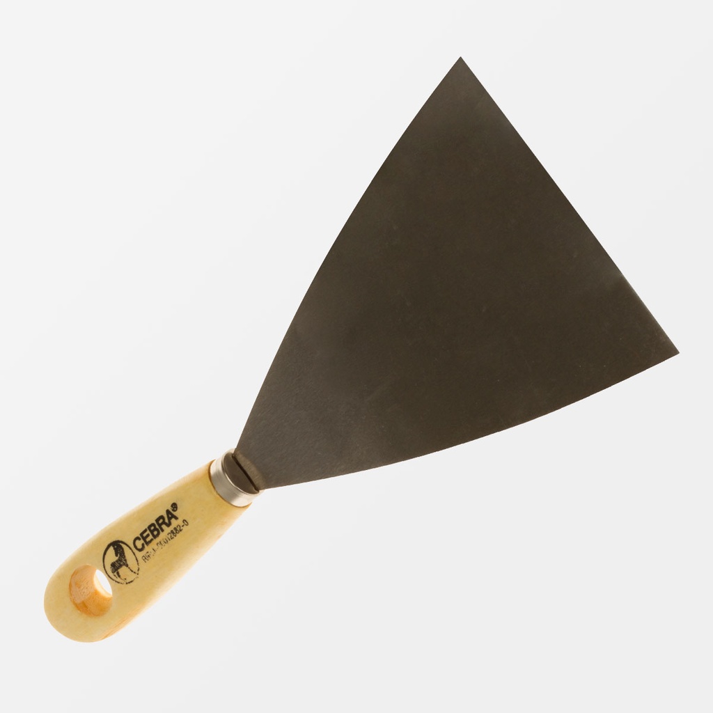 [1-697] ESPATULA MANGO MADERA 4" CEBRA 1-697