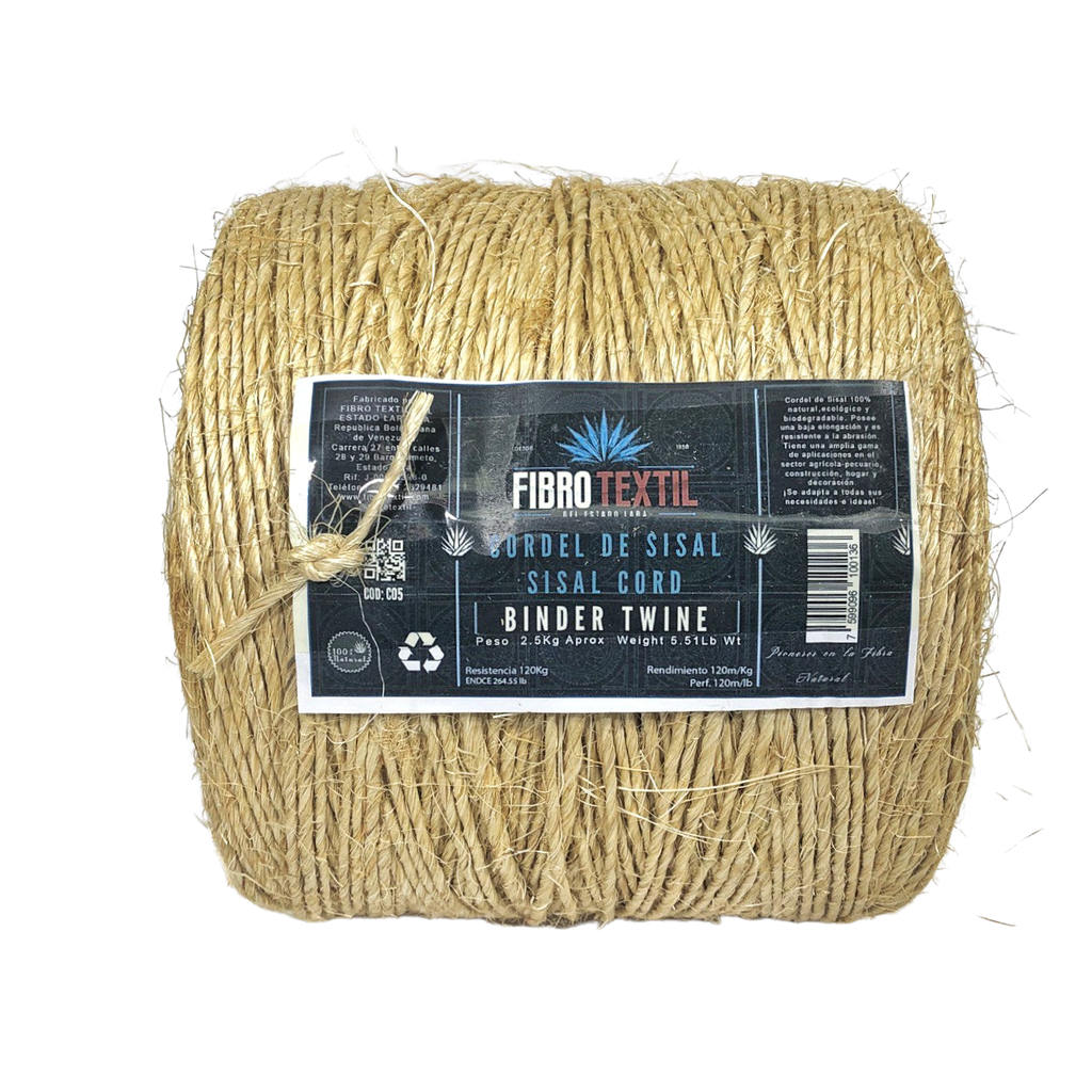 [1-752] CORDEL SISAL BINDER TWINE x 3 KG FIBRO TEXTIL 1-752