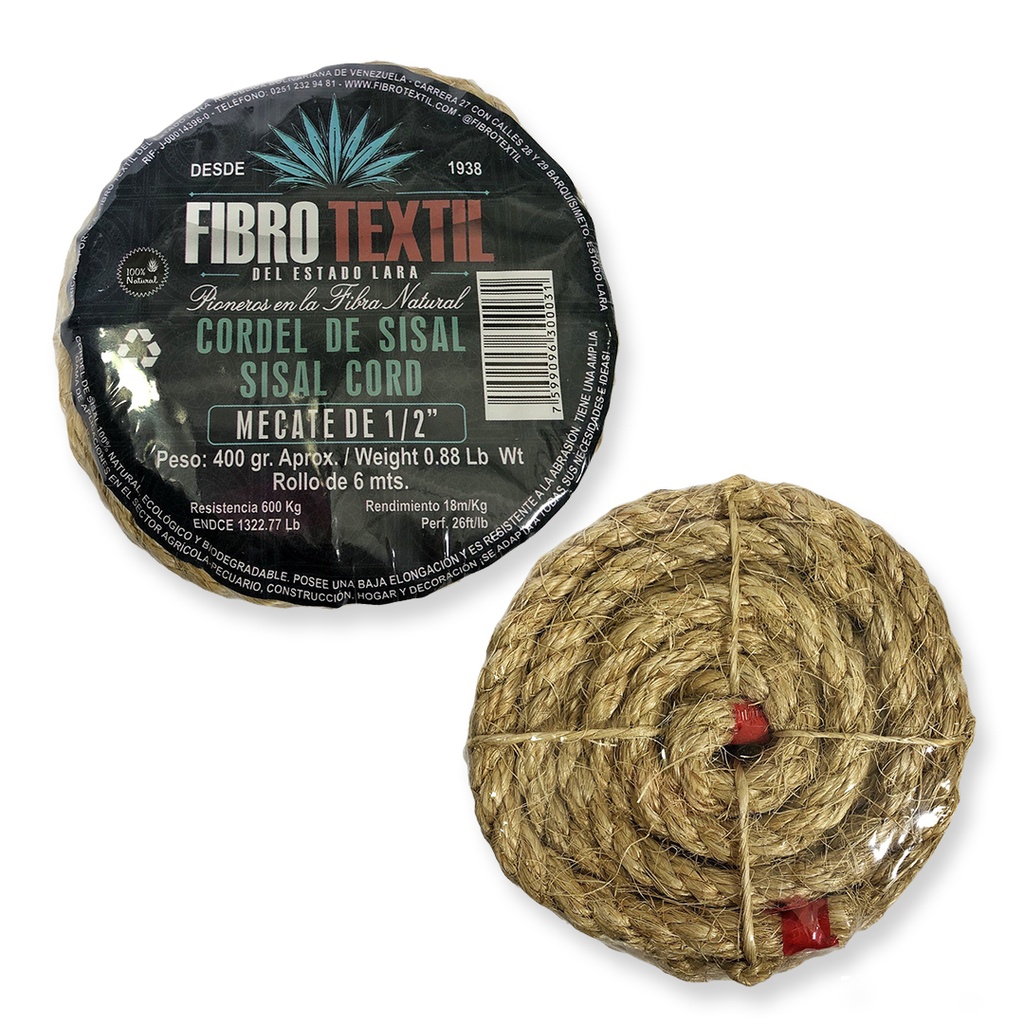 MECATE SISAL 1/2 x 420 GR FIBRO TEXTIL 1-762