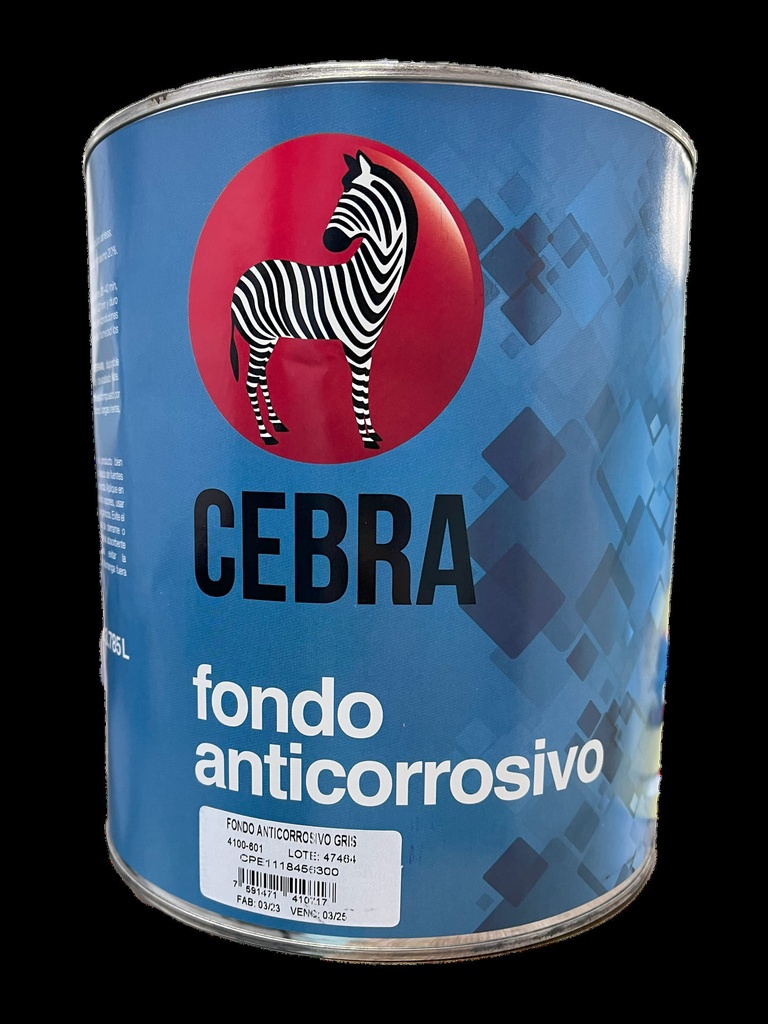 FONDO ANTICORROSIVO GRIS x GALON CEBRA 1-844