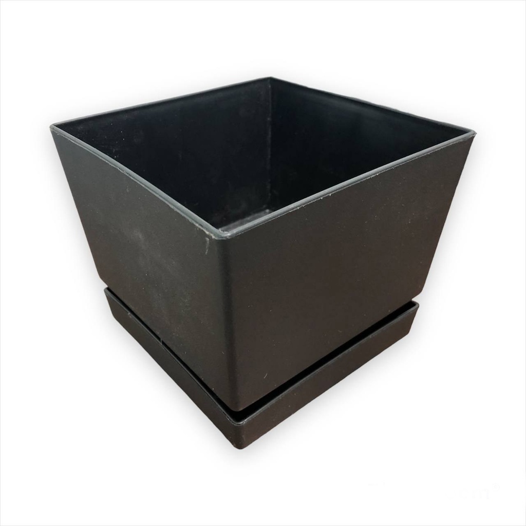 MATERO C/PLATO CUAD TEX L15 NEGRO 1-856