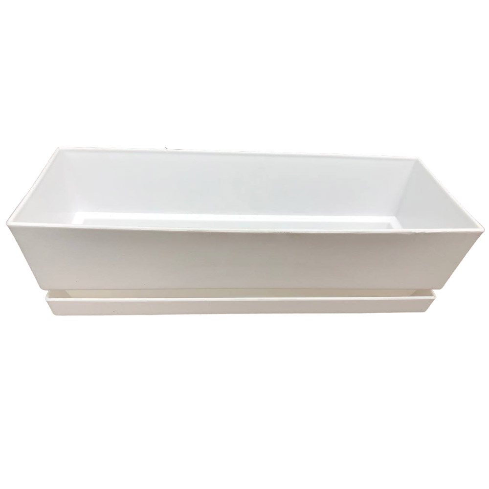 MATERO C/PLATO RECT TEX L30 BLANCO 1-857