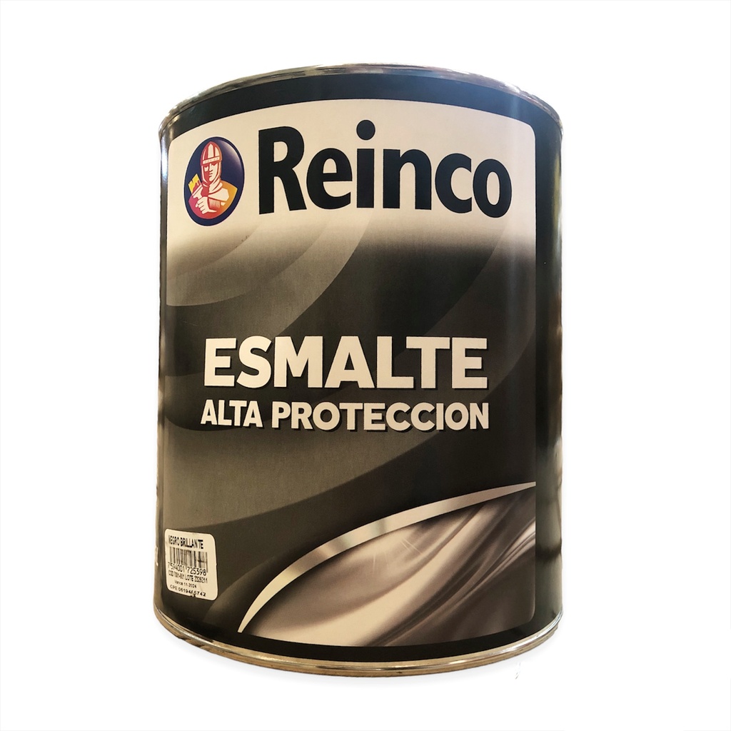 PINTURA ESMALTE NEGRO BRILLANTE x 1/4 REINCO 1-881
