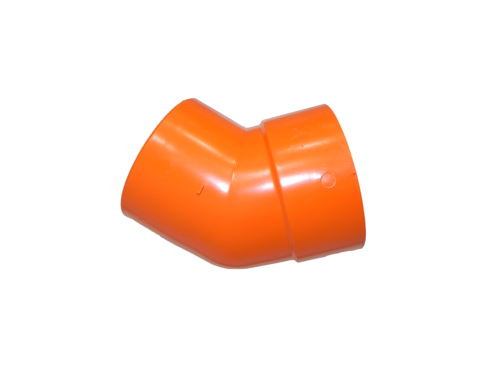 CODO AN 45° x 75MM NARANJA TUBRICA 3" 1-924