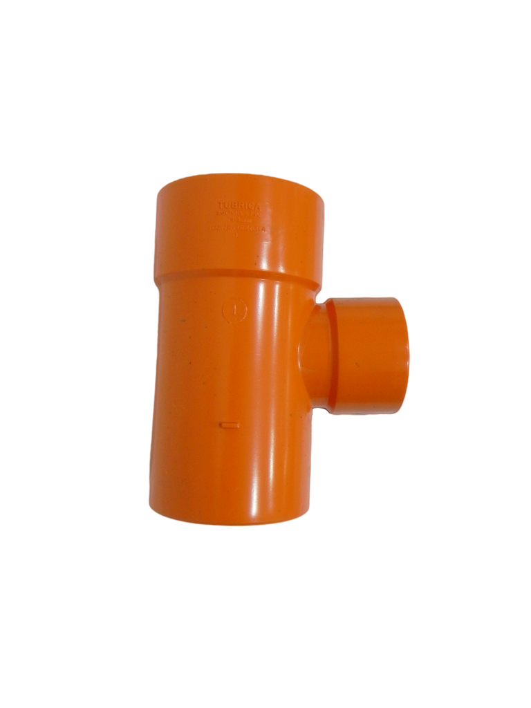 TEE REDUC AN 75 MM x 50MM NARANJA TUBRICA 3" A 2" 1-943