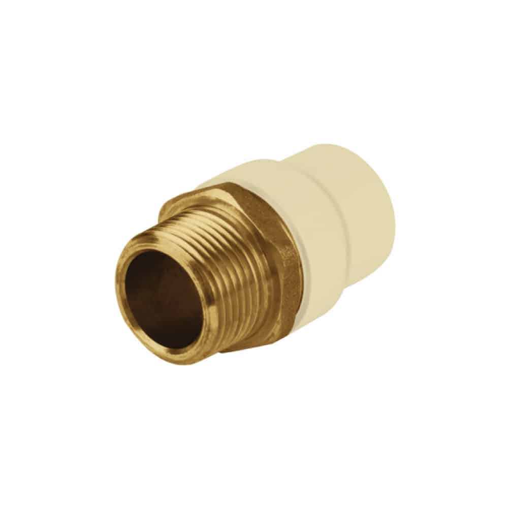 ADAPTADOR MACHO AC 3/4" ROSCADA BRONCE TUBRICA 1-974