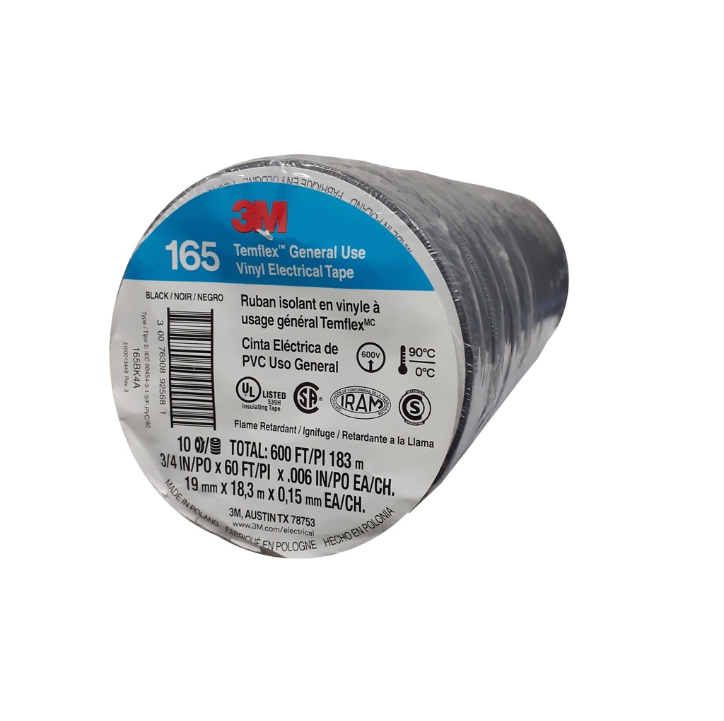 CINTA ELECTRICA 165 3M x 18MTS 2-182