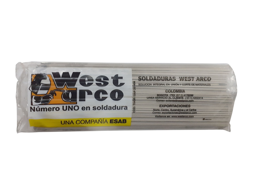 ELECTRODO 6010 ZIP10T 1/8 x KG WESTARCO 2-312