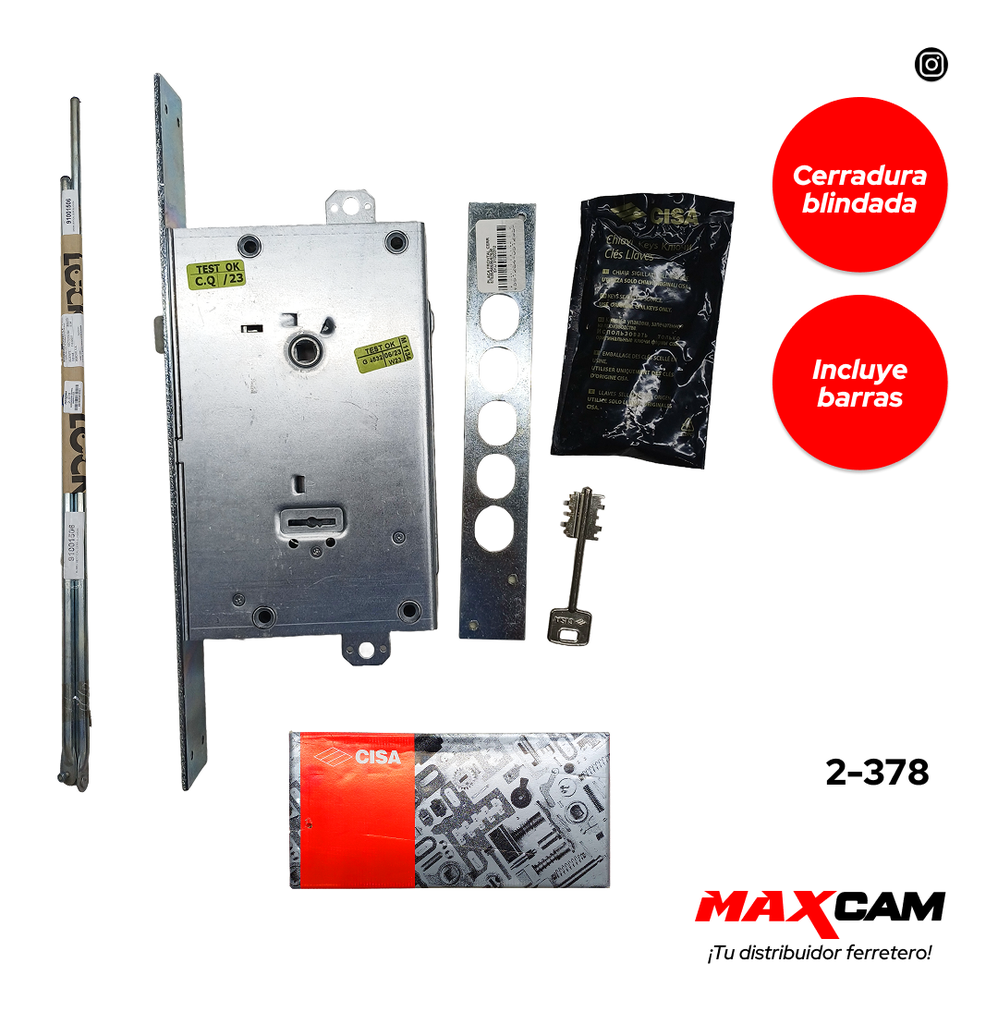 CERRADURA DOPPIA MAPPA CISA 2-378