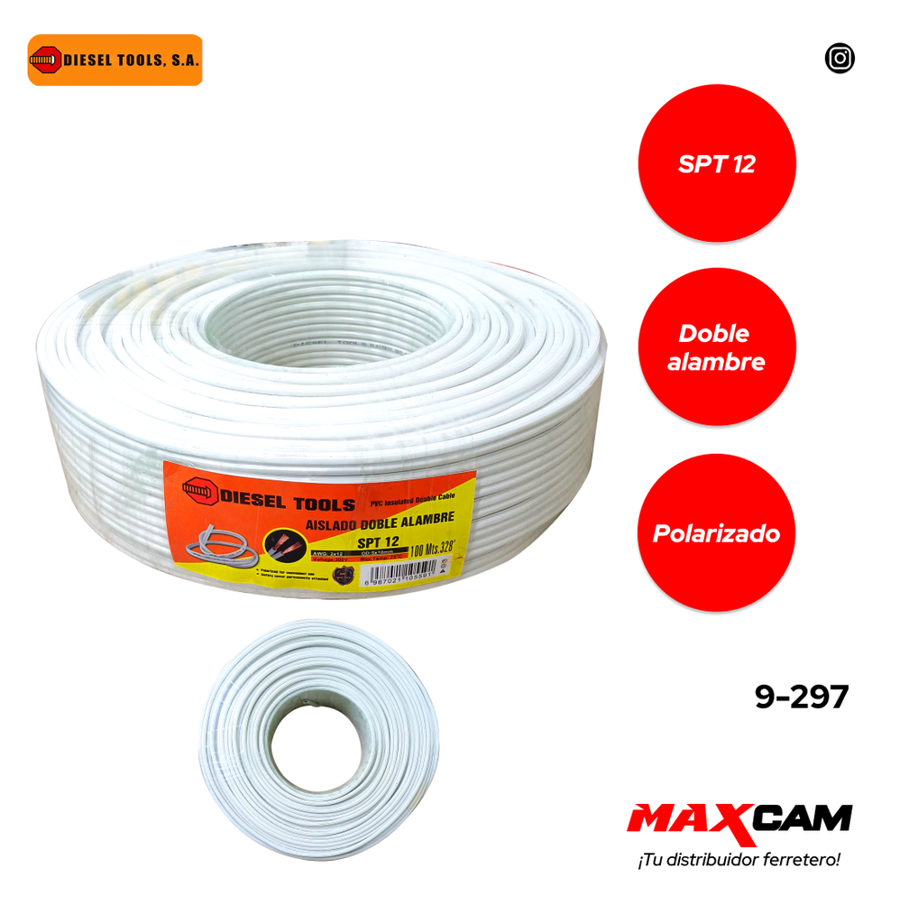 CABLE SPT 2X12 ALEACION SPT12 DIESEL TOOL 9-297