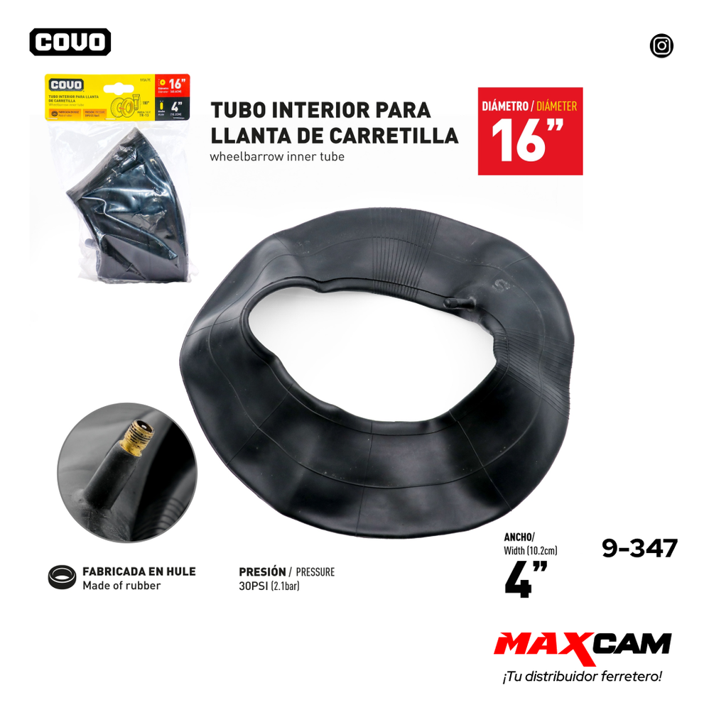 TRIPA PARA RUEDA 16" COVO 9-347
