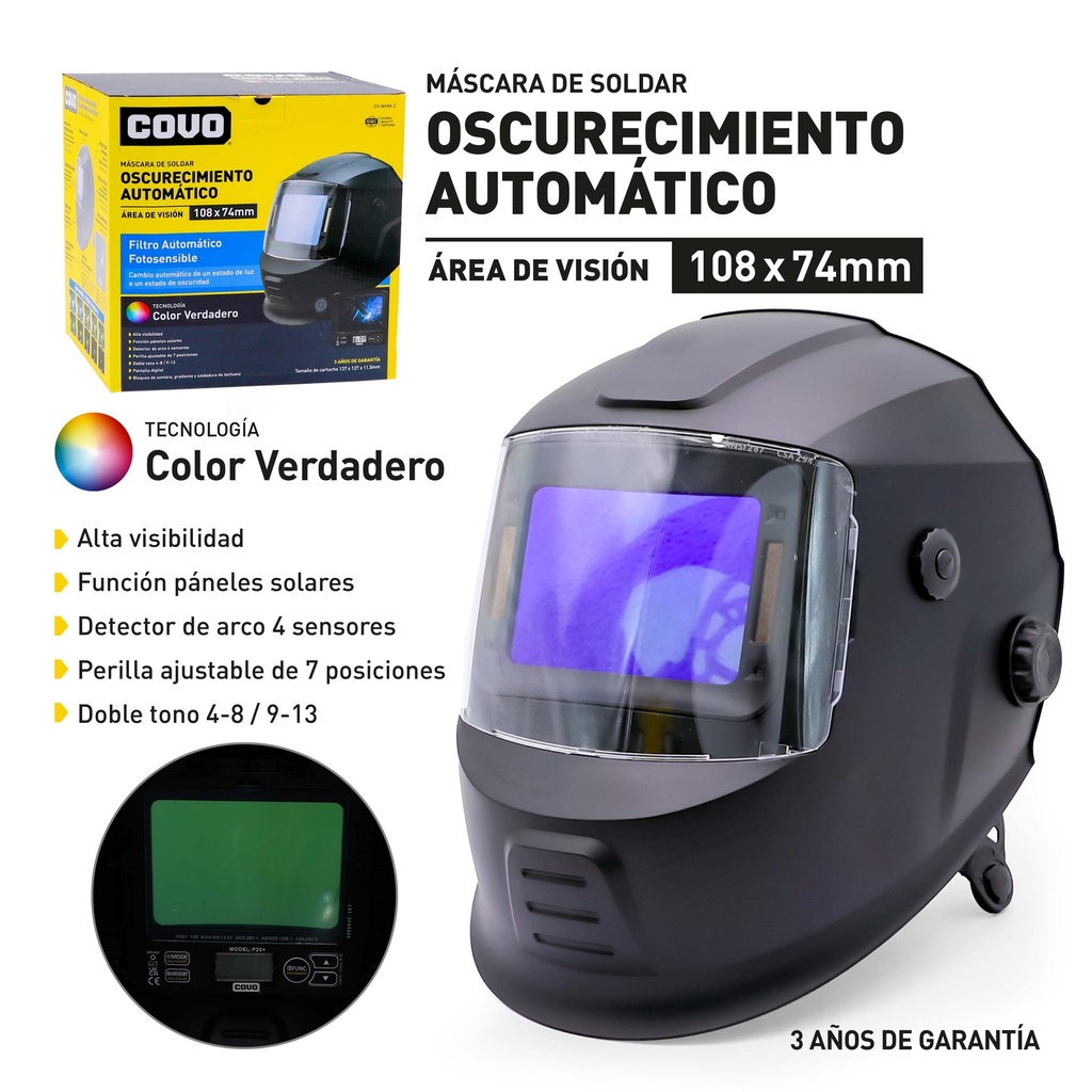 CARETA PARA SOLDAR AUTOMATICA COVO 9-527