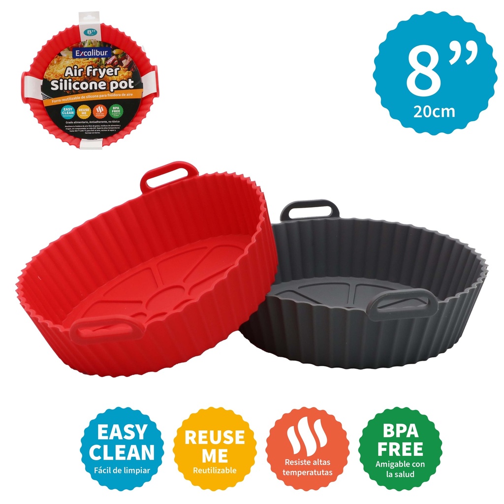 SILICONA P/AIR FRYER 8" EXCALIBUR 9-540
