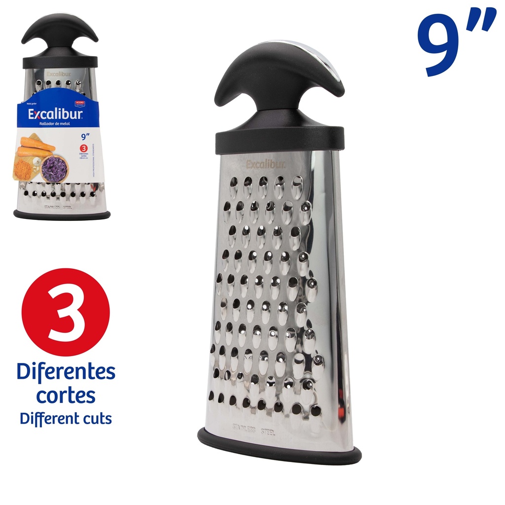 RALLO DE COCINA DOBLE CARA 9" EXCALIBUR 9-579