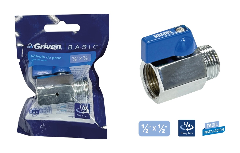 LLAVE ARRESTO 1/2 x 1/2 MINI GRIVEN 9-586