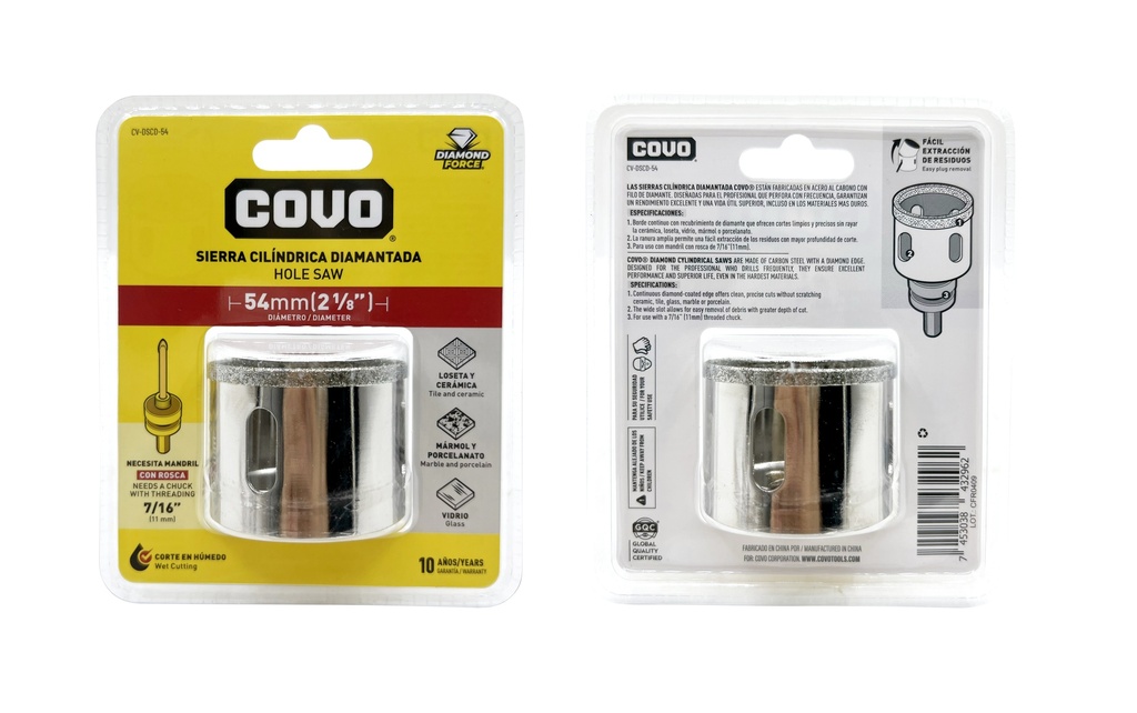 SIERRA COPA DIAMANTADA x 2 1/8" COVO 9-686