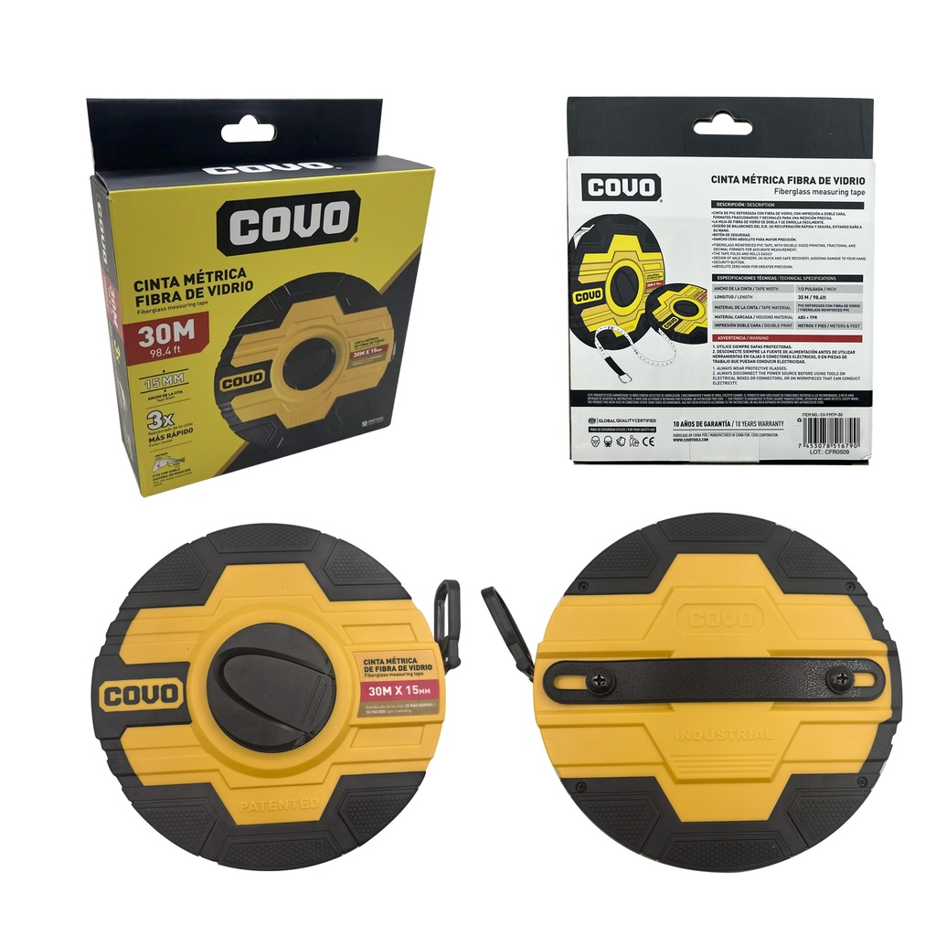 CINTAMETRICA DE FIBRA DE VIDRIO COVO 9-688