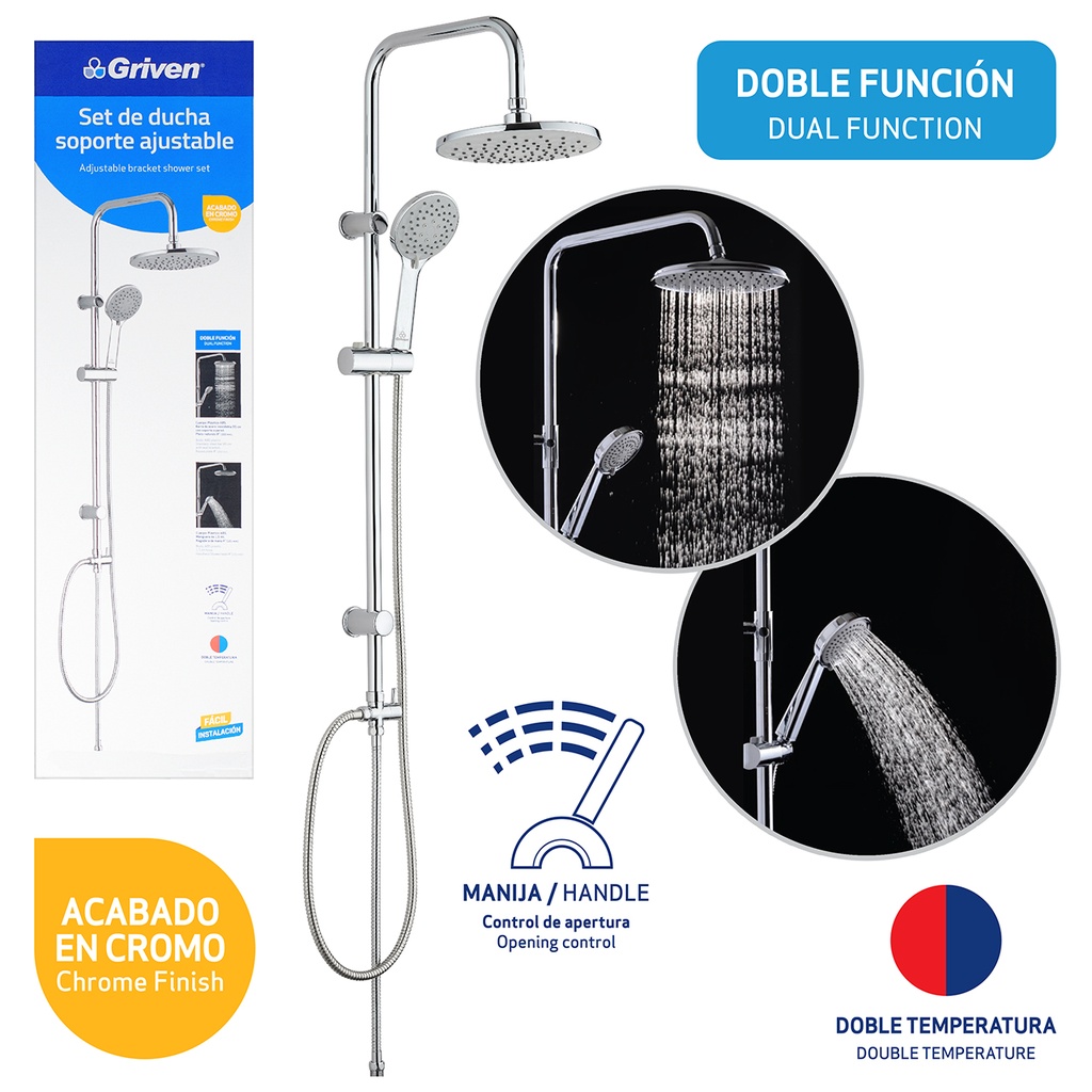 SET DE REGADERA GRIVEN 4-813