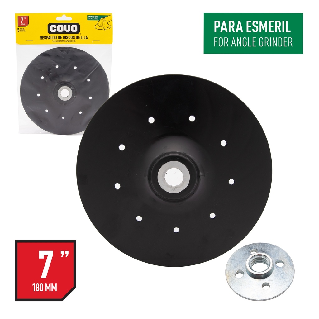SOPORTE PARA DISCO LIJAS 7 COVO 4-904