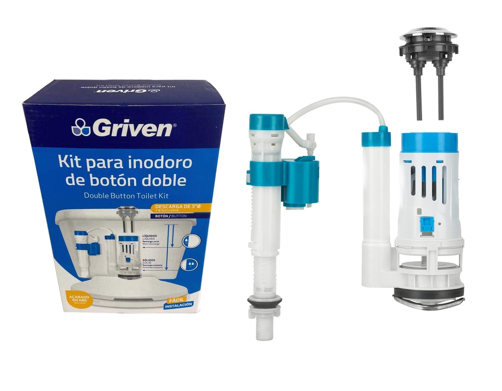 HERRAJE ONE PIECE DOBLE BOTON GRIVEN 5-053