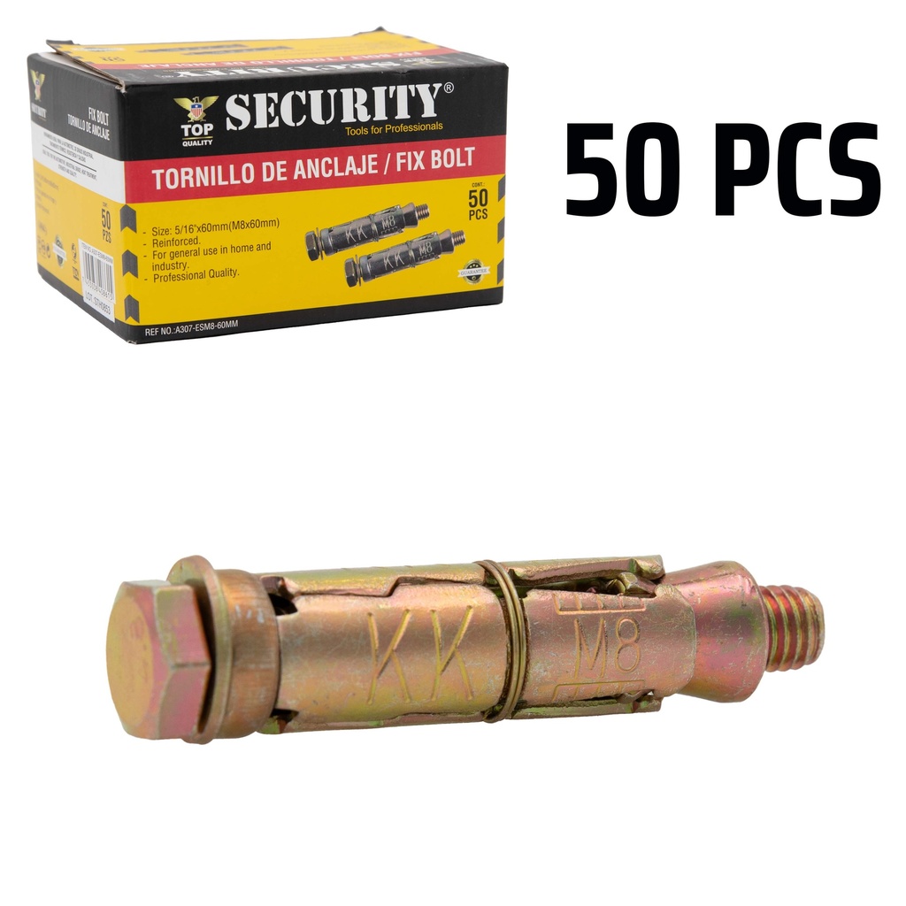 RAMPLUG METALICOS x 5/16 Unidades SECURITY 5-079