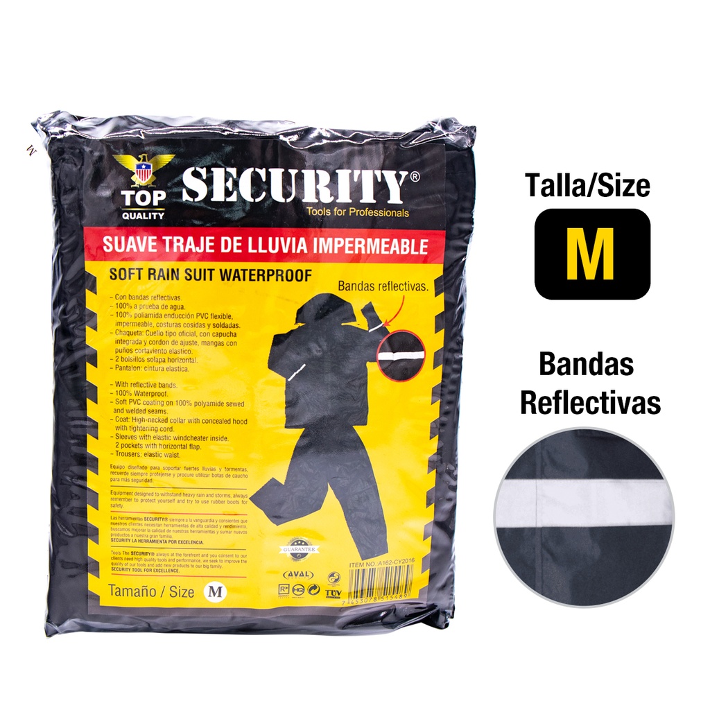 IMPERMEABLE MONO CHAQUETA REFLECTIVO M SECURI 5-100