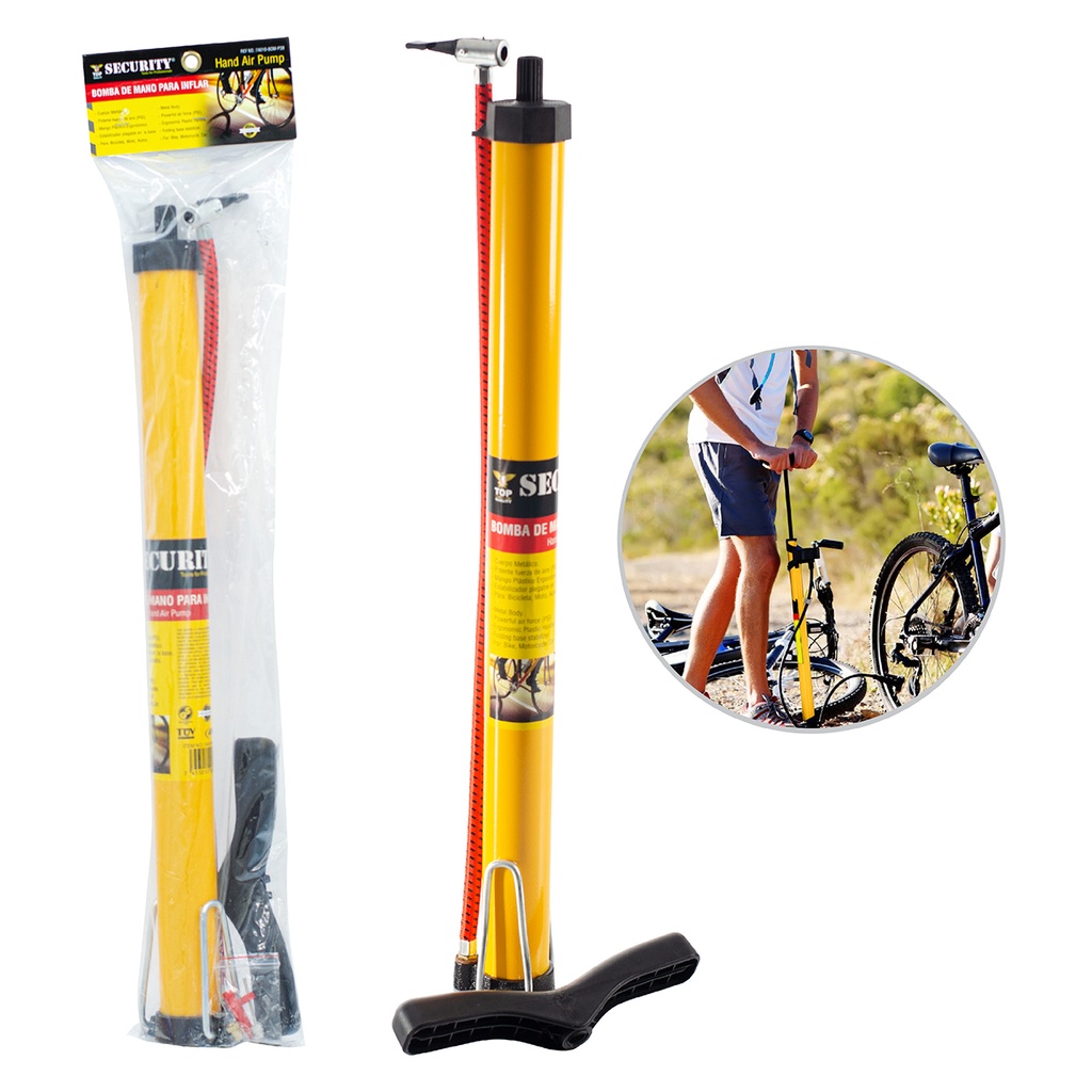 BOMBA DE AIRE PARA BICICLETA SECURITY 5-106 (DESC) 