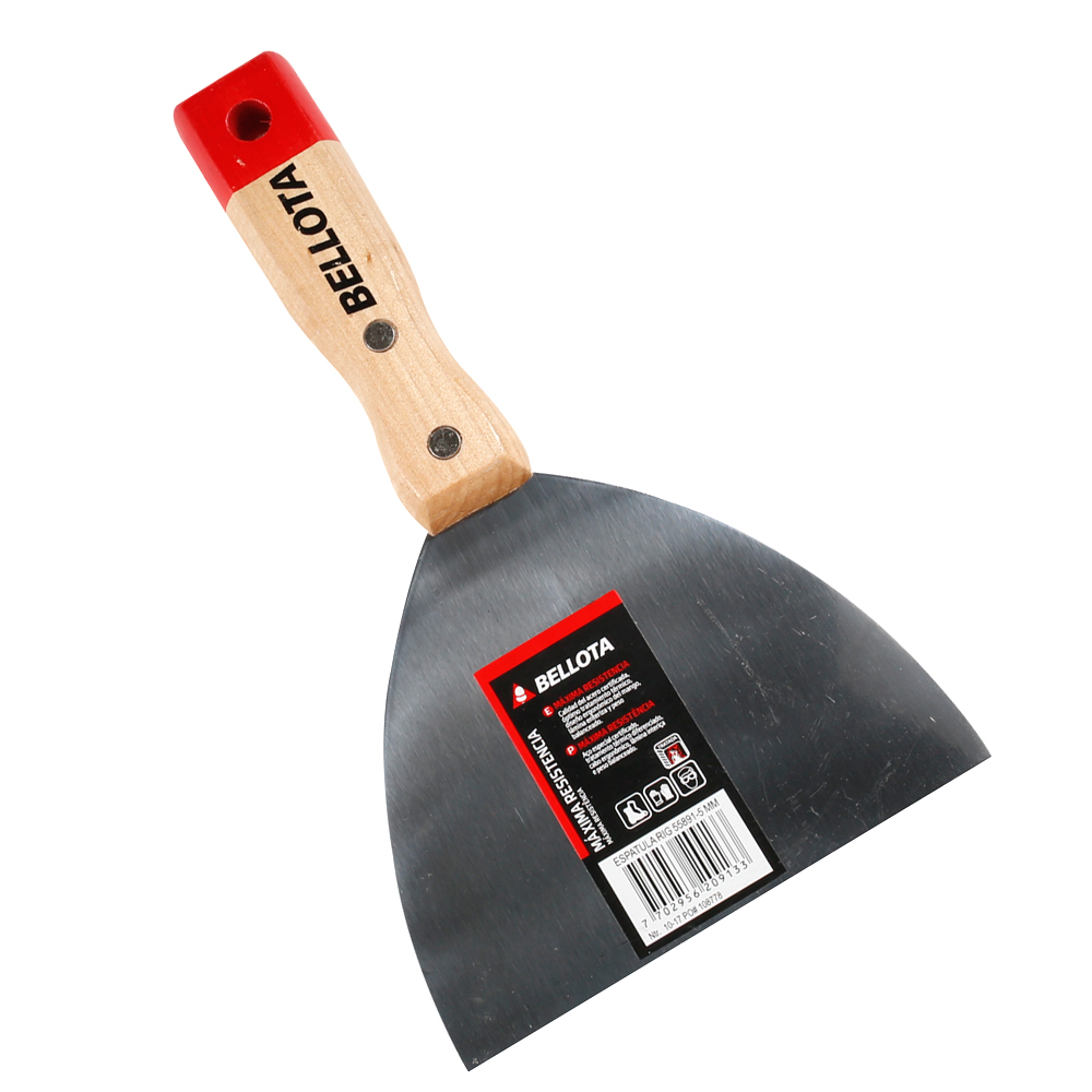 [2-513] ESPATULA RIGIDA M/MADERA 5" BELLOTA 2-513