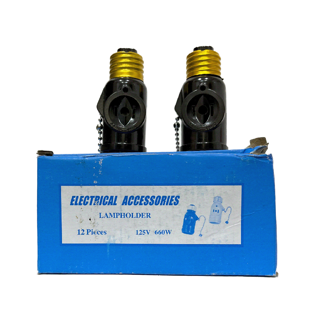 SOCATE E27 C/TOMA C/CADENA NEGRO 8-195