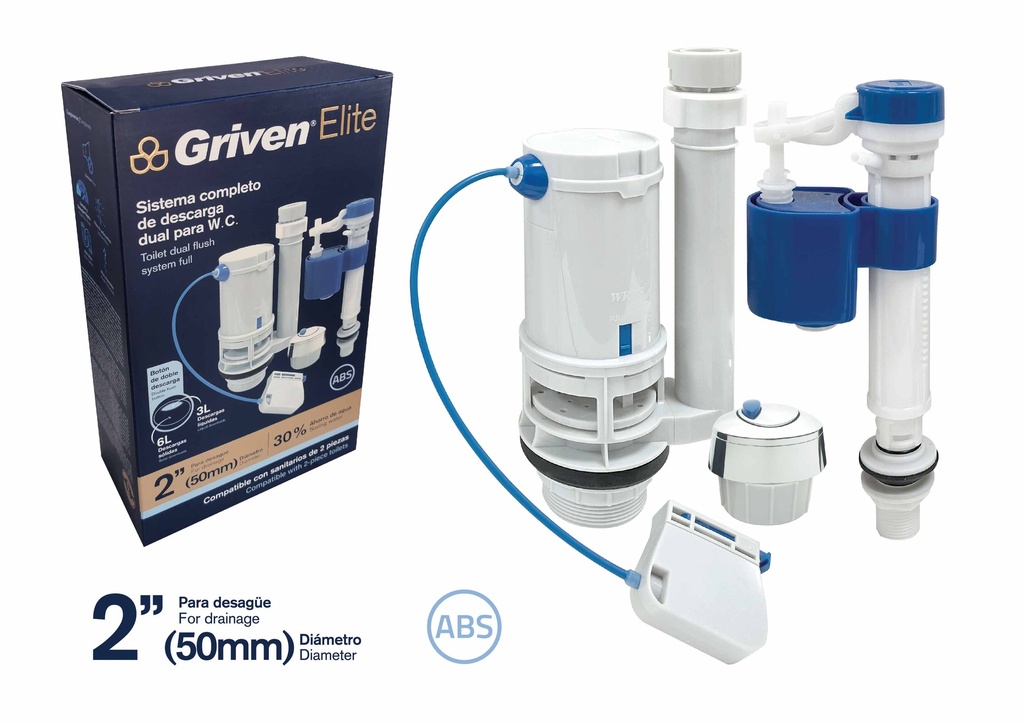 HERRAJE ONE PIECE DOBLE BOTON GRIVEN ELITE 8-214