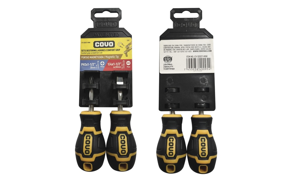 MINI DESTORNILLADORES 2 PCS COVO 8-281