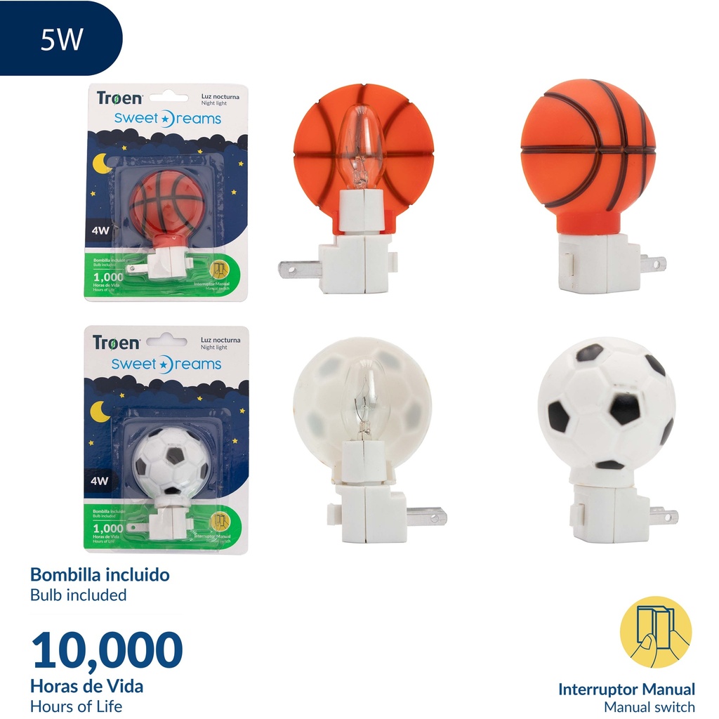 LAMPARA P/MESA DE NOCHE 4W TROEN 8-282