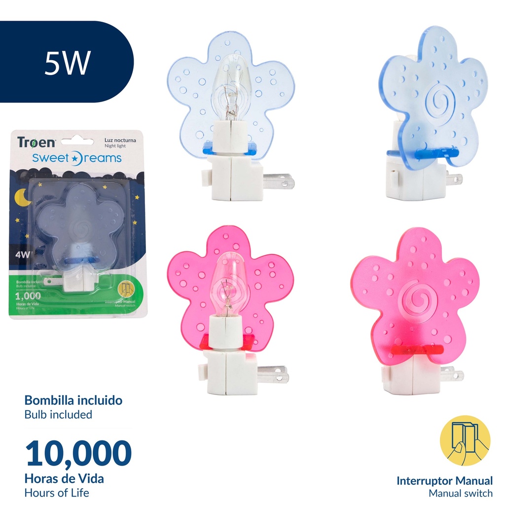 LAMPARA P/MESA DE NOCHE 4W TROEN 8-283