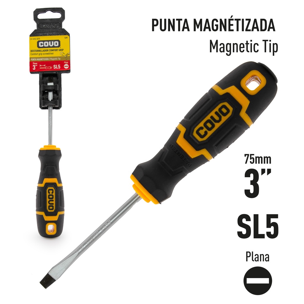 DESTORNILLADOR PLANO 3/16 x 3" COVO 8-299 