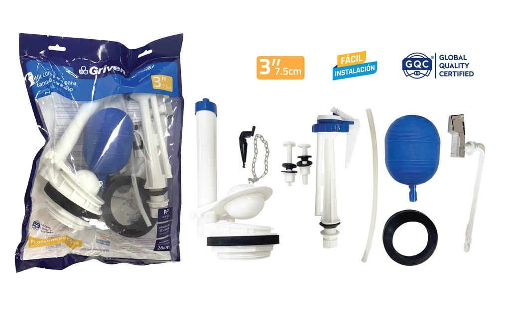 HERRAJE C/MANILLA 3" GRIVEN 8-309